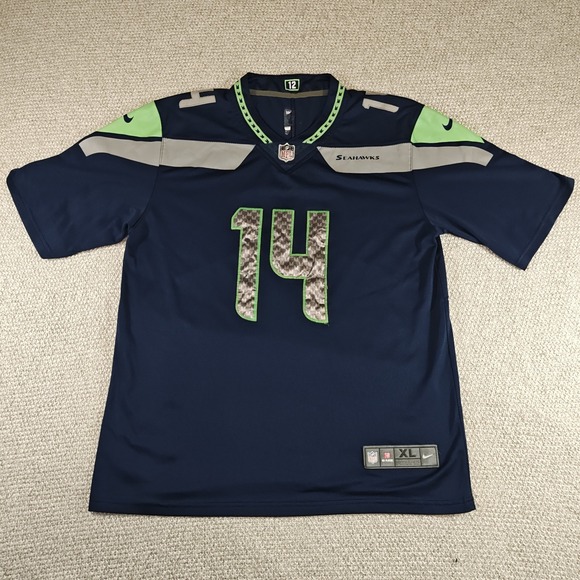 Nike Seattle Seahawks DK Metcalf Jersey Men's XL Blue NFL‎ #14 On Field Football - Picture 1 of 12